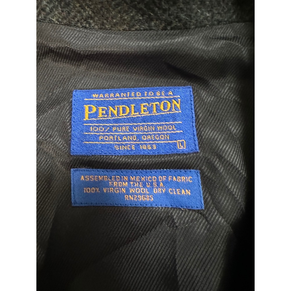 Pendleton Heritage Limited Edition Grey Herringbone Wool Blazer Jacket Mens L - Picture 3 of 6